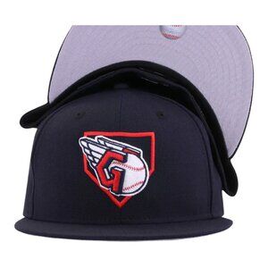 New Era Cleveland Guardians Navy 59FIFTY Fitted Hat Exclusive Size 7
